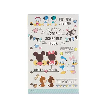 《sun-star》迪士尼2018活頁年曆手冊內頁(愛戀寶貝背影)