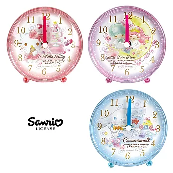 【日本進口正版】三麗鷗系列 鬧鐘 造型鐘 指針時鐘 Sanrio -凱蒂貓款