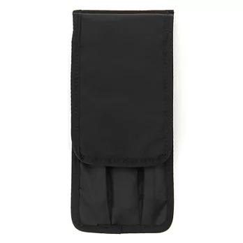 [MUJI無印良品]尼龍化妝刷具包/黑.約19x8.5x0.5cm