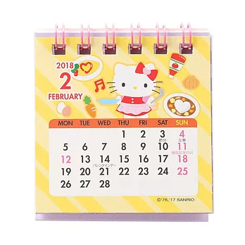 《Sanrio》HELLO KITTY 2018 迷你桌曆