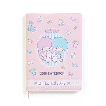 《Sanrio》雙星仙子 2018 PVC圖案壓紋年曆手冊(甜蜜小熊)