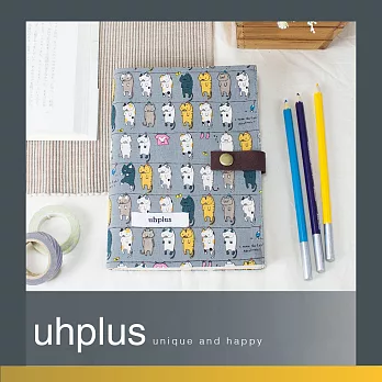 uhplus Fabric Diary 布手帳- 曬貓咪