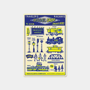 MIDORI TRC Traveler’s Notebook 2018 列車小墊板(限定)-PA