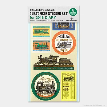 MIDORI TRC Traveler’s Notebook 2018 列車貼紙(限定)