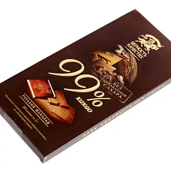 《俄羅斯B.K.》99%黑巧克力100g(20片)