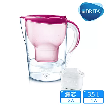 【德國BRITA】3.5公升Marella馬利拉花漾壺+1入MAXTRA Plus濾芯_莓果粉(共2芯)莓果粉