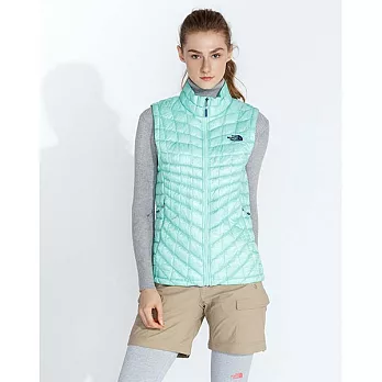 【The North Face】女 THERMOBALL保暖背心M浪花綠