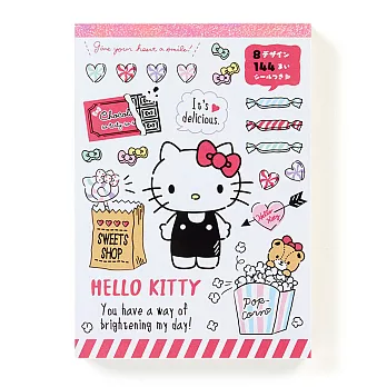 《Sanrio》HELLO KITTY A6超值便條本-俏皮糖果(共144枚)