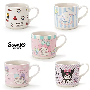 【日本進口正版】三麗鷗 人物系列 陶瓷 馬克杯/咖啡杯 Sanrio -凱蒂貓