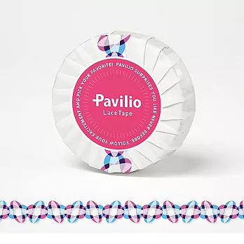 日本 Pavilio Lace Tape 風格膠帶_Standard系列_藍果凍豆