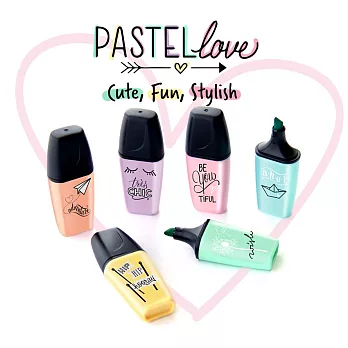 【歐洲限定版】STABILO BOSS MINI Pastellove 馬卡龍粉色系 迷你螢光筆 6色禮盒組 (型號: 07/06-27)