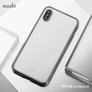 Moshi Vitros for iPhone X 超薄透亮保護背殼銀白