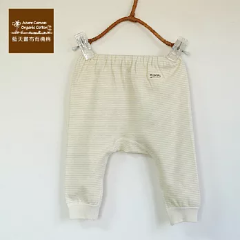【Azure Canvas藍天畫布】100%有機棉 嬰兒柔適初生褲-綠條紋55綠條紋