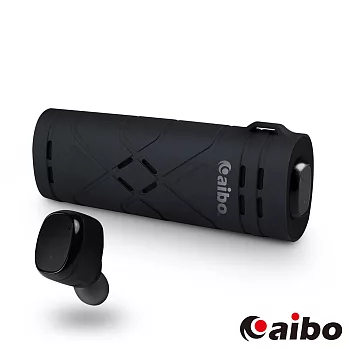 aibo BTD01 運動版迷你雙耳藍牙耳機(充電收納盒)黑色