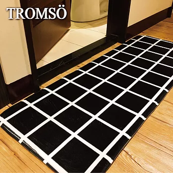 TROMSO簡單生活超柔軟舒適特長地墊-M226時尚黑格M226時尚黑格