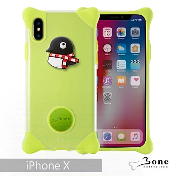 Bone / Apple iPhone X 四角防撞 泡泡保護套 手機殼 - 企鵝