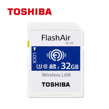 TOSHIBA FlashAir IV R90MB UHS-I (U3) 32GB , WIFI 無線傳輸記憶卡(原廠 公司貨)