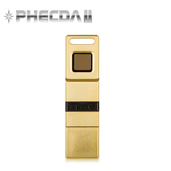 達墨TOPMORE Phecda II 指紋辨識碟 USB3.0 32GB香檳金