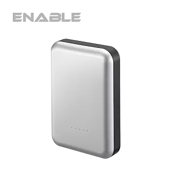 【台灣製造】ENABLE Zoom X3 7800mAh 鋁合金 雙USB快充行動電源-銀黑