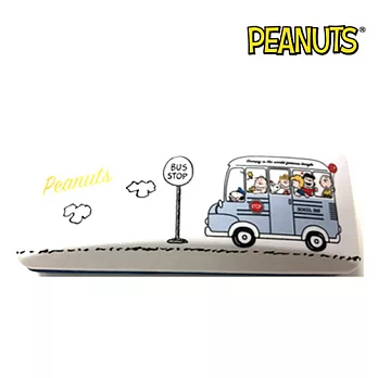 【日本正版授權】史努比 硬殼眼鏡盒 附擦拭布 Snoopy PEANUTS -藍色款