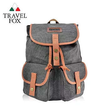 【TRAVEL FOX 旅狐】帆布束口後背水桶包 (TB672-98) 灰色
