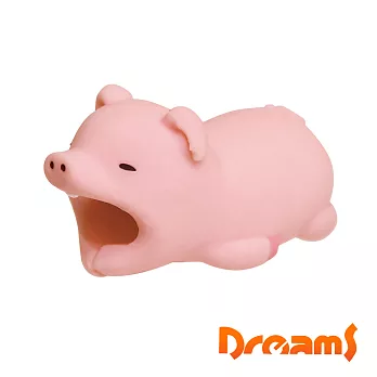 Dreams 慵懶動物園Ⅱ-iPhone專用咬線器(貪吃小胖豬)