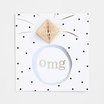 【英國caroline gardner】OMG Engament Ring Card 萬用卡 3D 立體 結婚 PMM008