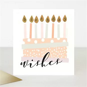 【英國caroline gardner】Wishes Cake Birthday Card 生日卡 刮刮卡 HAS006