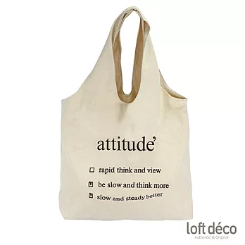 Loft Deco | Attitude | 大容量帆布單肩包