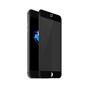 【SHOWHAN】iPhone 7 Plus 3D曲面康寧防窺鋼化保護貼黑色