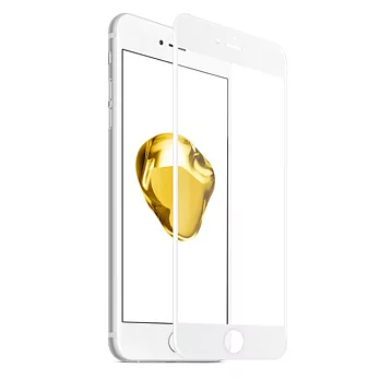 【SHOWHAN】全覆蓋iPhone6/6s (4.7吋)高清亮面9H鋼化保護貼 (三色可選)白色