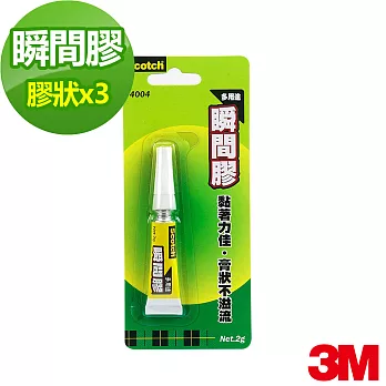 【3M】SCOTCH 膠狀瞬間膠 X3組