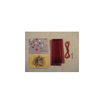 Petals緞帶刺繡-DIY水晶玫瑰胸花材料包(酒紅)