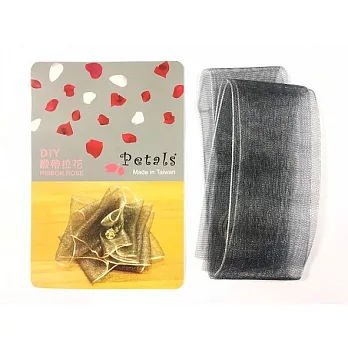 Petals緞帶刺繡-DIY水晶玫瑰胸花材料包(銀色)