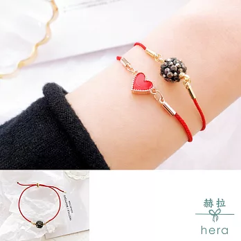 【Hera】赫拉 本命年紅繩水鑽可拉伸紅繩手鏈水鑽球
