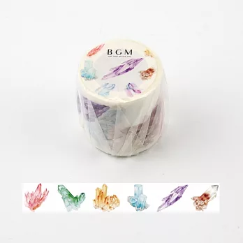 【BGM】和紙膠帶 寬款Life系列 ‧水晶
