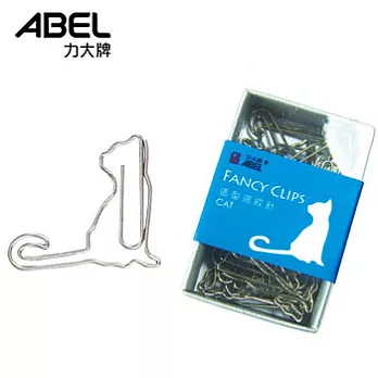 (2盒1包)【ABEL】動物造型迴紋針-貓咪