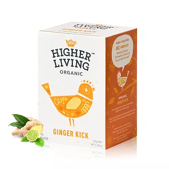 【英國HIGHER LIVING】暖薑狂熱有機茶(15包 共37g)