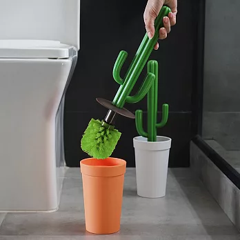 QUALY 仙人掌馬桶刷(橘)