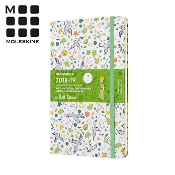 MOLESKINE 2018-2019限定小王子週記手帳18M(L型) -白