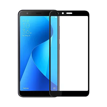 SSTAR ASUS ZENFONE MAX Plus(M1)(ZB570TL)全膠滿版日規全覆蓋9H鋼化玻璃保護貼/黑色