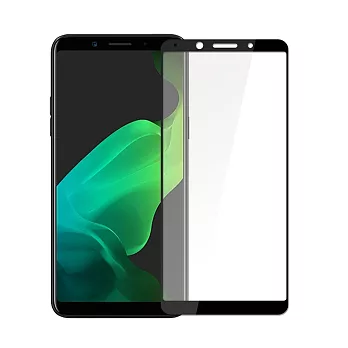 SSTAR OPPO A73/A75/A75S 全膠滿版日規全覆蓋9H鋼化玻璃保護貼/黑色