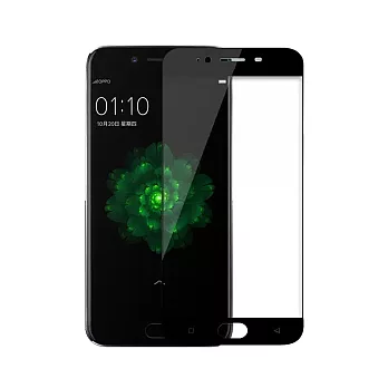 SSTAR OPPO R9S Plus 全膠滿版日規全覆蓋9H鋼化玻璃保護貼/黑色