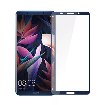 SSTAR HUAWEI Mate10 Pro 全膠滿版日規全覆蓋9H鋼化玻璃保護貼/藍色