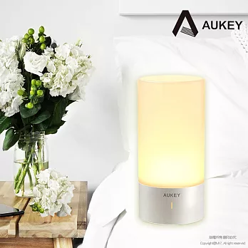 【AUKEY】LT-T6 多段可調觸控變色夜燈(暖白色+1600萬色)