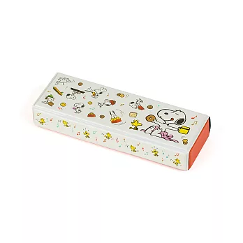 《sun-star》SNOOPY PVC磁吸式筆盒(滿版美味食物)