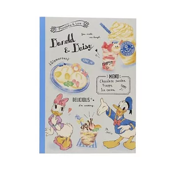 《KAMIO》迪士尼唐老鴨&黛西B5平裝筆記本(美食饗宴)