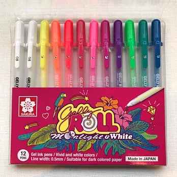 月光晶彩筆12支入螢光色