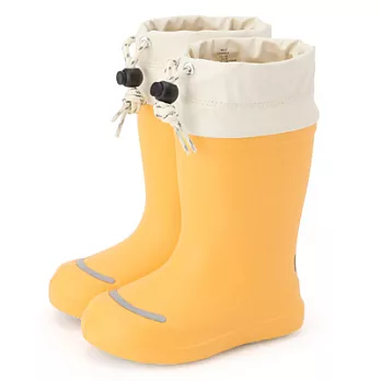[MUJI無印良品]幼兒前後附反光材雨鞋黃色13~14cm黃色