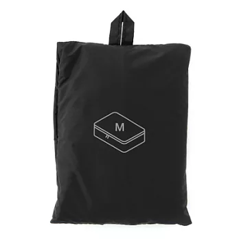 [MUJI無印良品]滑翔傘布旅行分類可折收納袋/M/黑